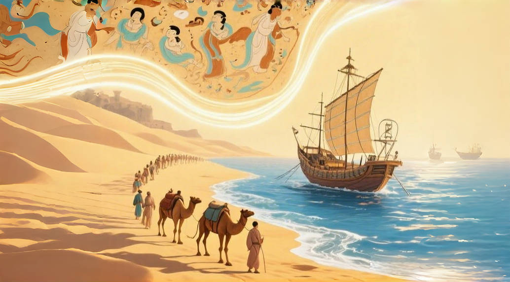 16.文化交融:敦煌壁画+海上丝绸之路.png
